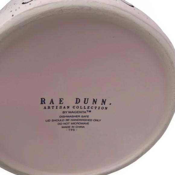 NEW Rae Dunn HOP INTO SPRING  Speckled Pink Canister/Cookie Jar - Picture 4 of 4